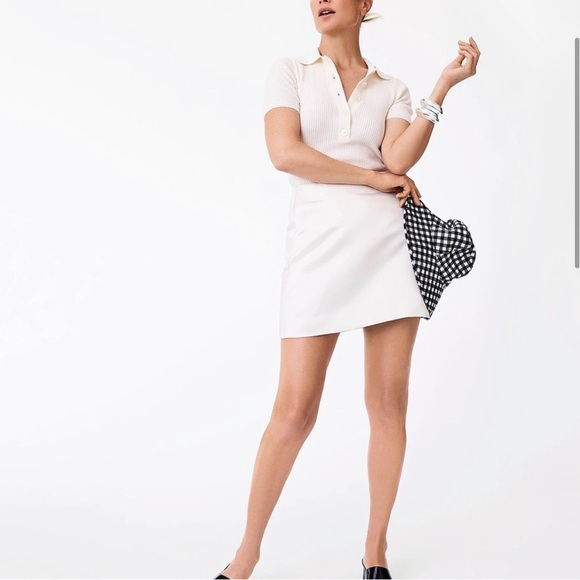 J. Crew Ivory Ribbed Polo - Picture 3 of 8